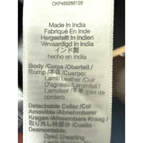 Madewell New Ultimate Leather Moto Jacket Black Lambskin Shearling Collar sz S - Picture 11 of 11